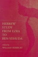 Tapa de Hebrew Study from Ezra to Ben-Yehuda