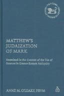 Tapa de Matthew's Judaization of Mark