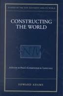 Tapa de Constructing the world