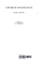 Tapa de Church Dogmatics the Doctrine of the Word of God, Volume 1, Part 2 : The Revelation of God; Holy Scripture