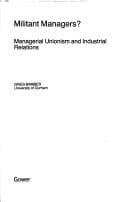 Tapa de Militant managers?