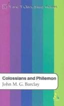 Tapa de Colossians and Philemon (T&T Clark Study Guides)