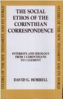 Tapa de The Social Ethos of the Corinthian Correspondence