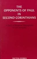 Tapa de The Opponents of Paul in Second Corinthians (Studies in the New Testament & Its World)
