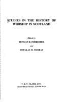 Tapa de Studies in the history of worship in Scotland
