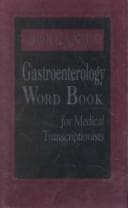 Tapa de Dorland's Gastroenterology Word Book for Medical Transcriptionists