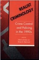 Tapa de Realist criminology