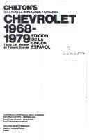 Tapa de Chilton's guía para la reparación y afinación, Chevrolet, 1968-1979
