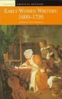 Tapa de Early women writers