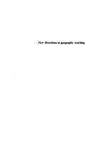 Tapa de New directions in geography teaching
