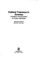 Tapa de Political Tolerance in Freedom and Equality in Public Attitudes