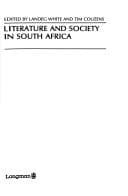 Tapa de Literature and society in South Africa