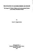 Tapa de The evolution of Japanese foreign aid, 1955-1990