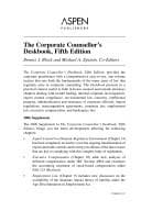 Tapa de The corporate counsellor's deskbook