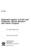 Tapa de Elemental analysis of fuels and lubricants