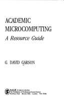 Tapa de Academic microcomputing