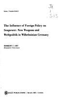 Tapa de Influence of Foreign Policy on Sea Power (A Sage professional paper. International studies series)