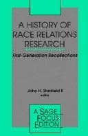 Tapa de A History of race relations research