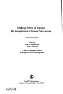 Tapa de Making policy in Europe