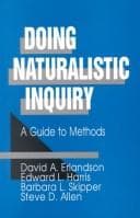 Tapa de Doing naturalistic inquiry