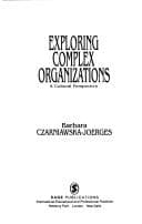 Tapa de Exploring complex organizations