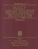 Tapa de Handbook of family measurement techniques