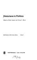 Tapa de Historians in politics