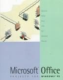 Tapa de Microsoft Office Projects for Windows 1995