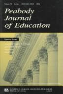 Tapa de Assessing Teacher, Classroom, and School Effects (Peabody Journal of Education)
