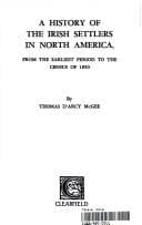 Tapa de A history of the Irish settlers in North America