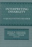 Tapa de Interpreting disability