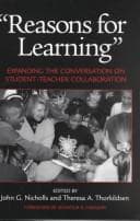 Tapa de Reasons for Learning