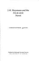 Tapa de J.-K. Huysmans and the Fin-De-Siecle Novel (University of Durham Series, Vol 3) (University of Durham Series, Vol 3)