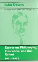 Tapa de The Middle Works of John Dewey, Volume 13, 1899 - 1924