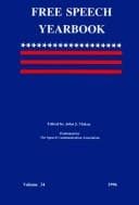 Tapa de Free Speech Yearbook, Volume 34, 1996 (Free Speech Yearbook)