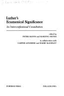 Tapa de Luther's Ecumenical Significance
