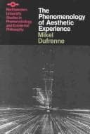 Tapa de The Phenomenology of Aesthetic Experience (SPEP)