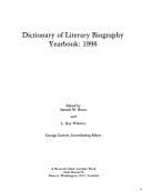 Tapa de Dictionary of Literary Biography Yearbook 1996