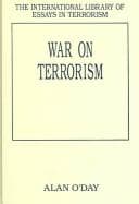 Tapa de WAR ON TERRORISM; ED. BY ALAN O'DAY