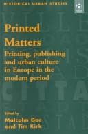 Tapa de Printed Matters