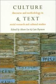 Tapa de Culture & Text