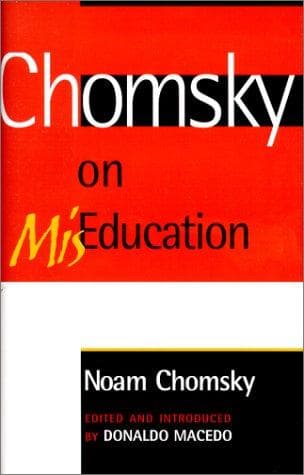 Tapa de Chomsky on Mis-Education