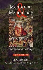 Tapa de Montaigne & Melancholy