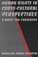 Tapa de Human rights in cross-cultural perspectives
