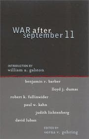 Tapa de War after September 11