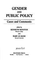 Tapa de Gender and Public Policy