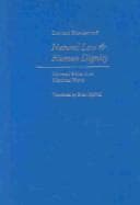 Tapa de Natural Law and Human Dignity