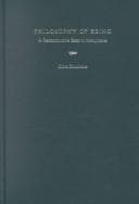 Tapa de Philosophy of Being