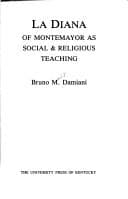 Tapa de LA Diana of Montemayor As Social and Religious Teaching (Studies in Romance Languages)