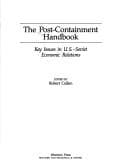 Tapa de The Post-containment handbook